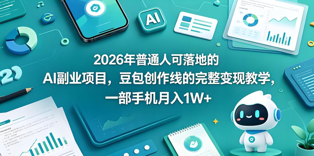 2026 年普通人可落地 AI 副业豆包创作线变现教学（哈）- 哈蒙副业社