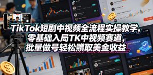 TikTok 短剧中视频入局实操完整教学（哈）- 哈蒙副业社