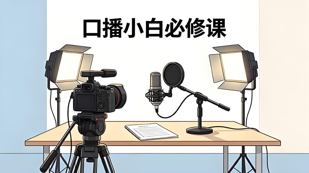 口播小白必修课 设备脚本与专业录制场景教程（哈）- 哈蒙副业社