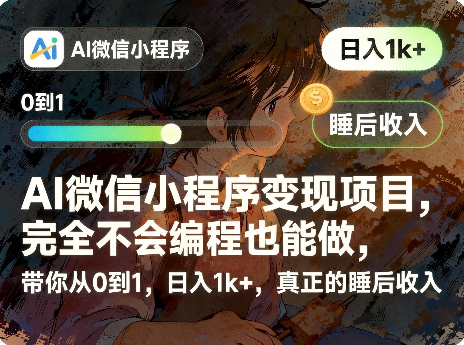 AI微信小程序变现从0到1实操:零编程也能做,稳定获取被动收益(完结)(哈)- 哈蒙副业社