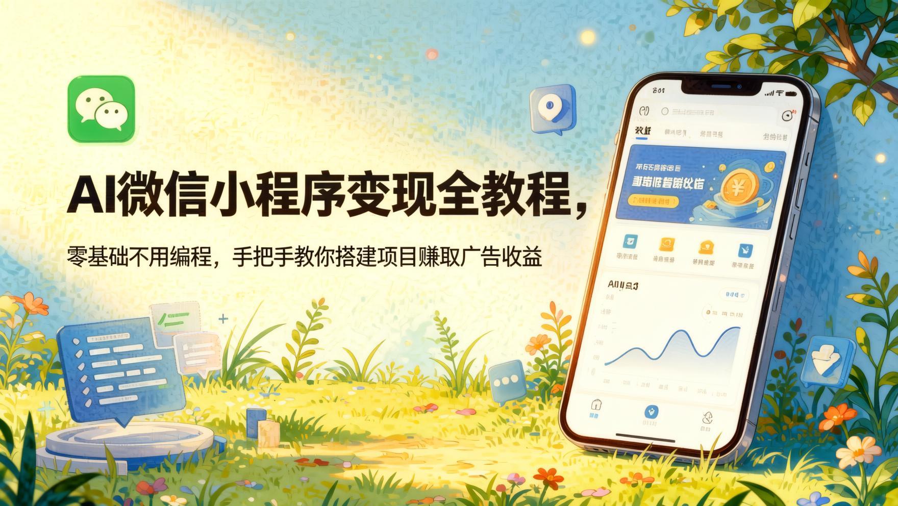 AI微信小程序变现全攻略:零基础无代码,手把手搭建被动收益渠道(哈)- 哈蒙副业社