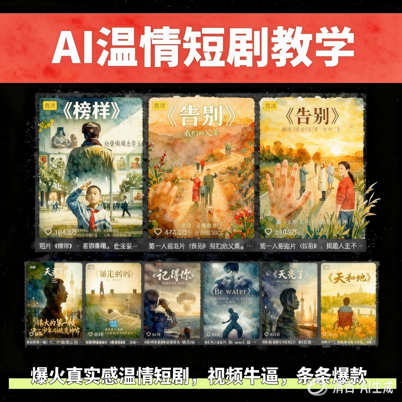 AI温情短剧创作与变现全攻略:条条爆款的底层逻辑与多渠道收益(哈)- 哈蒙副业社
