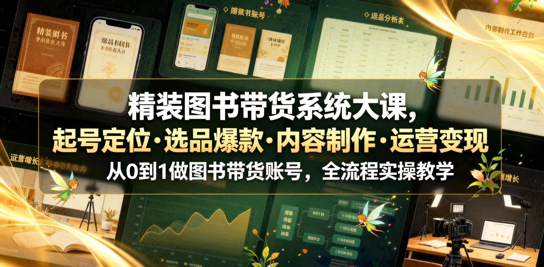 大家好,我是哈蒙,欢迎大家来到哈蒙副业社。今天和大家分享的是精装图书带货系统大课——从0到1带你跑通图书带货全流程(哈)。- 哈蒙副业社