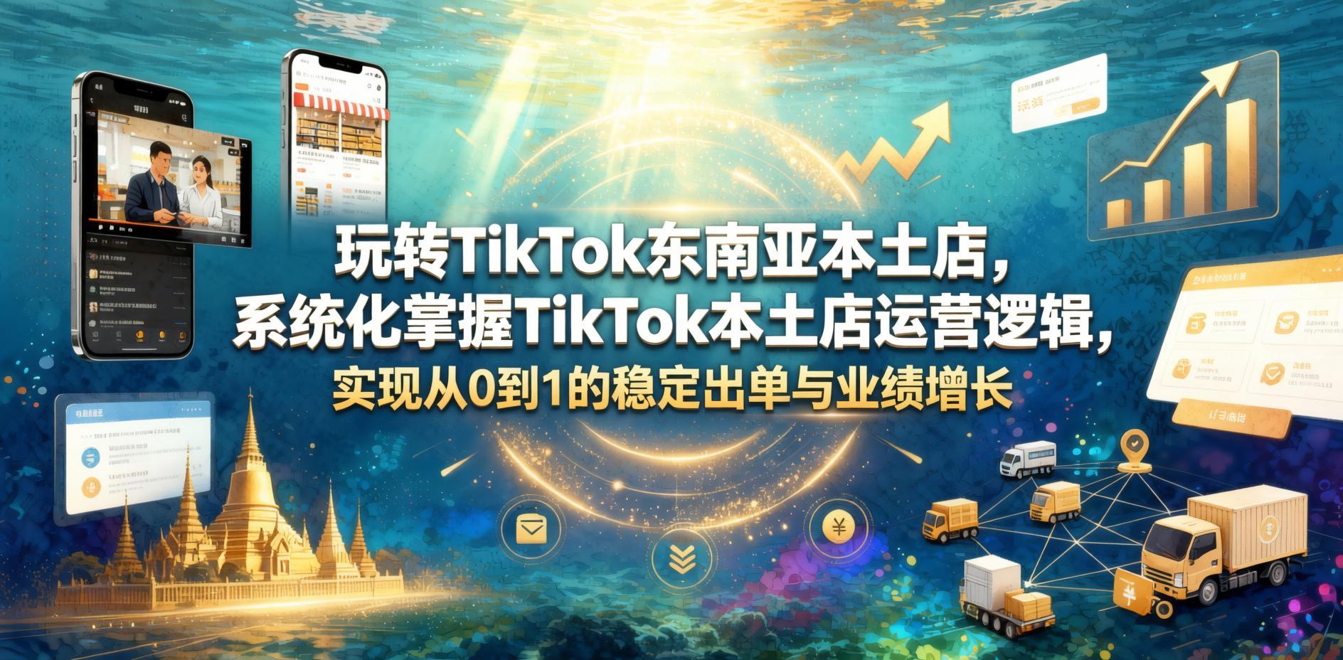 玩转TikTok东南亚本土店:从0到1的系统化运营指南- 哈蒙副业社