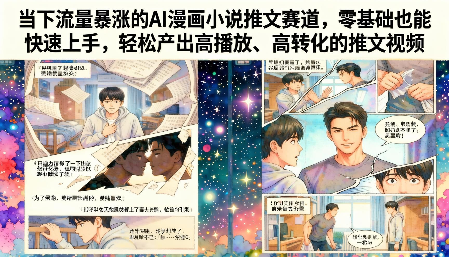 2026AI漫画小说推文全套教程:零基础批量产出高播放视频,抓住图文流量风口(哈)- 哈蒙副业社