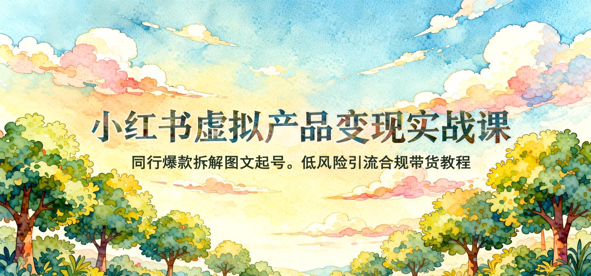 小红书虚拟资料引流变现全攻略:拆解同行爆款,零基础图文起号实操课(哈)- 哈蒙副业社