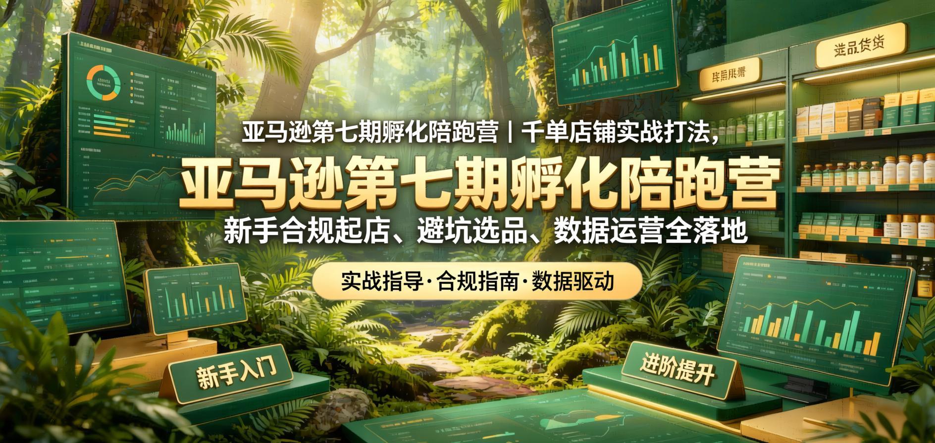 亚马逊孵化陪跑实战营:千单店铺打法全拆解,新手合规起店与数据化运营SOP(2025年7月更新)(哈)- 哈蒙副业社