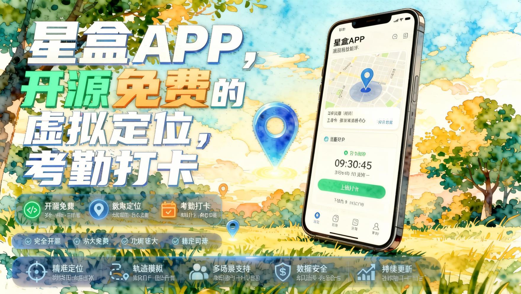 开源免费的虚拟定位,考勤打卡- 哈蒙副业社