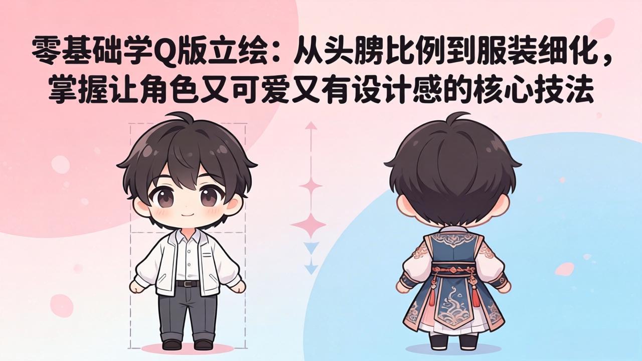 零基础学Q版立绘 从比例到细化核心技法（哈）- 哈蒙副业社