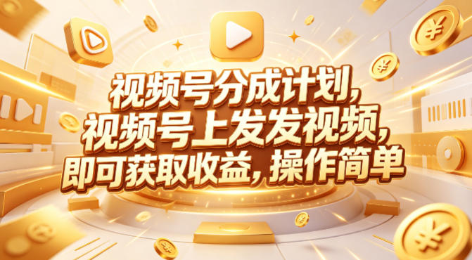 视频号分成计划 团队599元众筹课（哈）- 哈蒙副业社